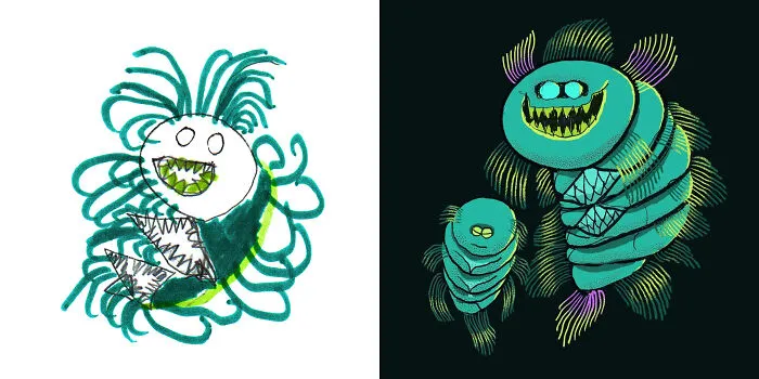 Propuesta del niño artista Jonas, fan art de @streetfiedler