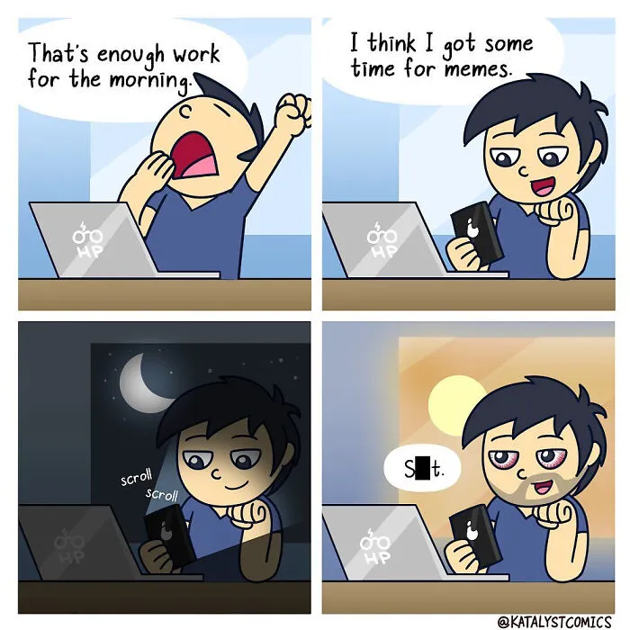 30 Silly Comics Full Of Random Twists Made By This Artist