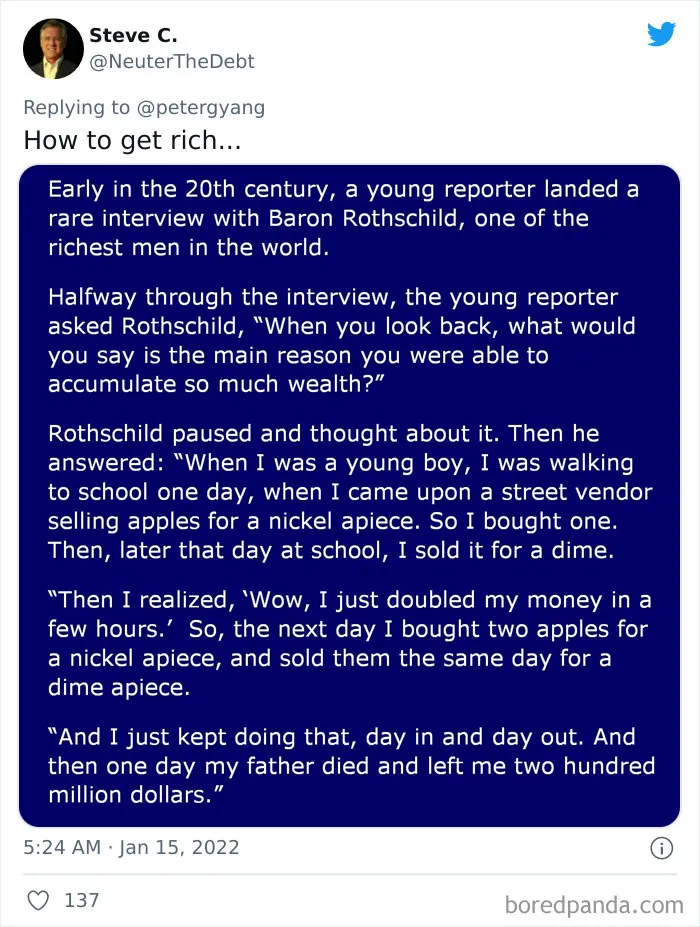 30 Brilliant Ways The Internet Roasted 'Self-Made' Millionaires