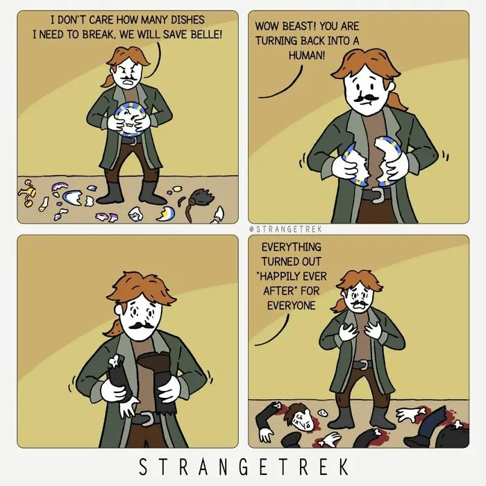 50 New Funny Comics By StrangeTrek With Unexpected Endings And Dark Undertones