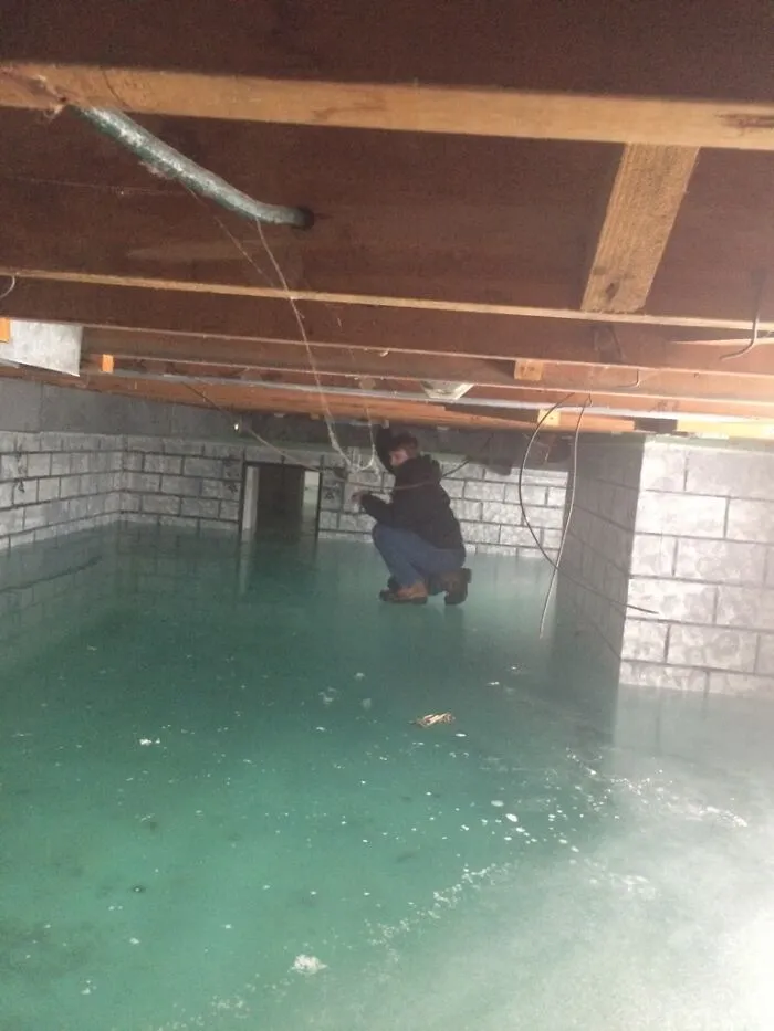 What Happens When The Water Is Not Turned Off In A Non Winterized House. 5ft Frozen Solid
