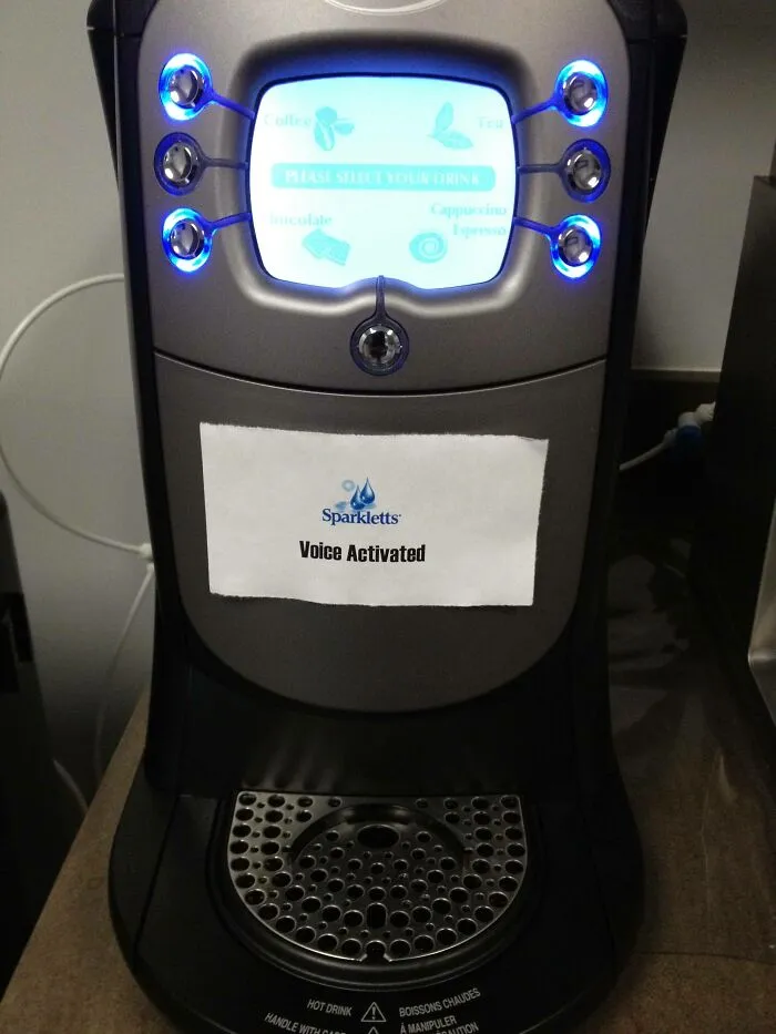 So They Installed A New Coffee Machine At Work And Before Anyone Could Use It, I Placed This Sign On It. Best Three Hours Of My Life 