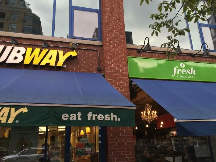 This Subway Is Telling People To Eat Next Door