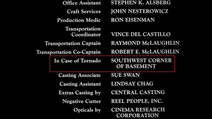 Some Good Advice In The End Credits Of The Naked Gun (1988)