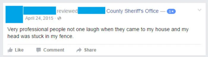 Five Stars For The Sheriff's Department