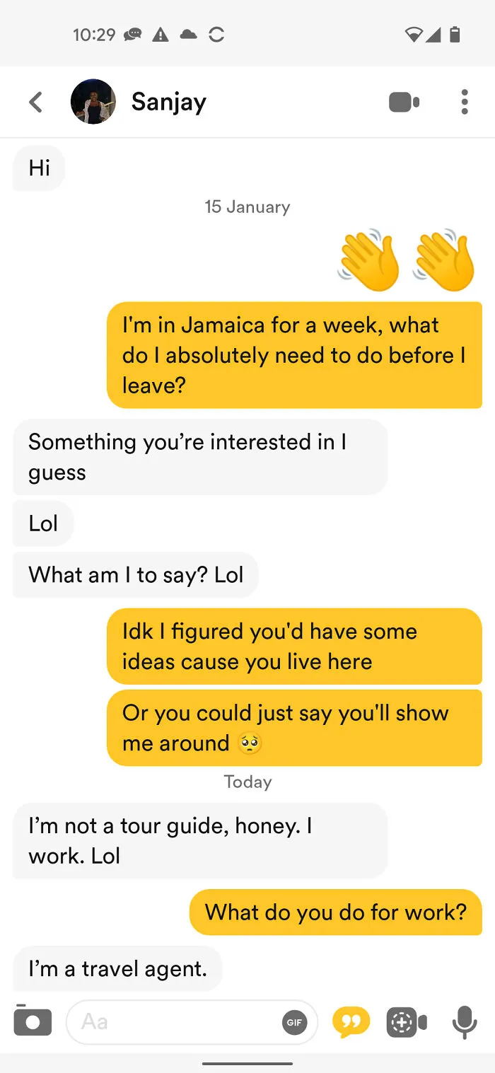 This A Little Infuriating Exchange On A Dating App