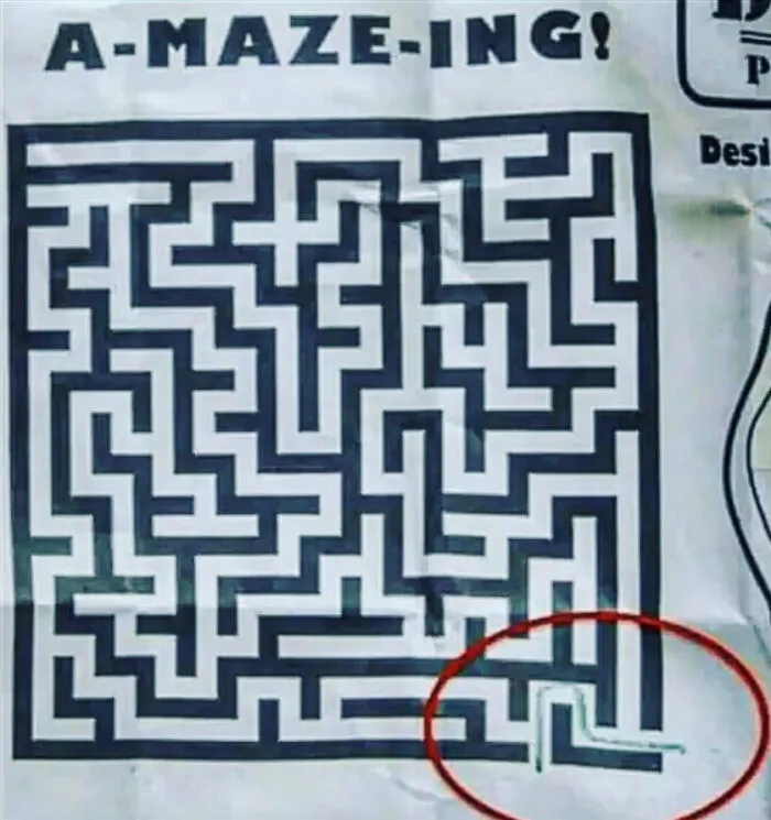 ¡Nunca creí que un laberinto fuera tan fácil!