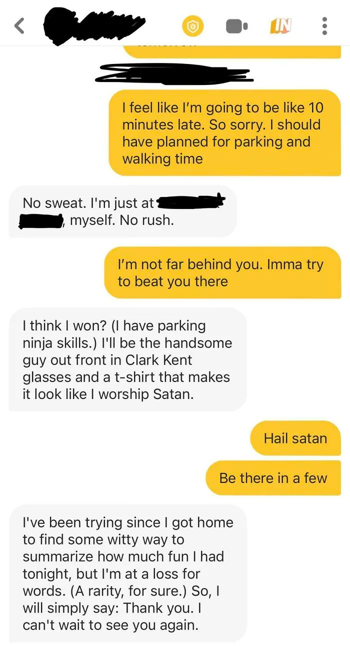 Had A Good Date And Got This Lovely Message From Him After - Two Months Later He Still Sends Messages Like This After Dates