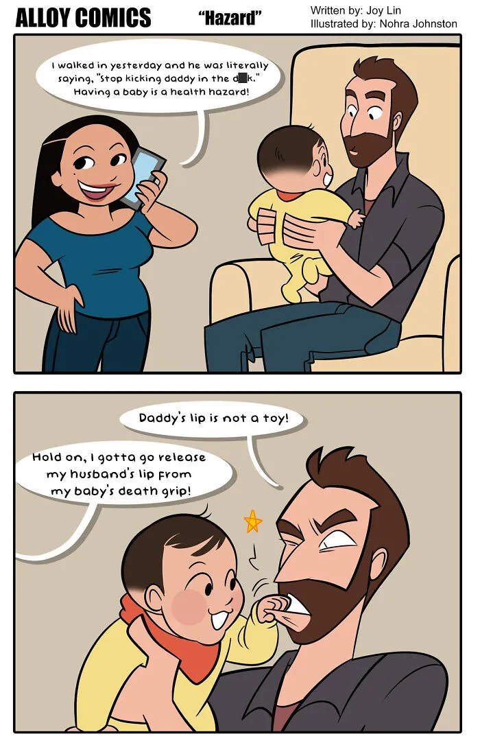 I Capture My And My Husband’s Parenting Problems And Joys In 50 Honest Comics