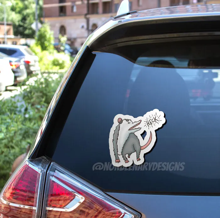 I Made 11 Opossum Drawings And Put Them On Stickers