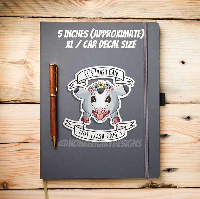 I Made 11 Opossum Drawings And Put Them On Stickers