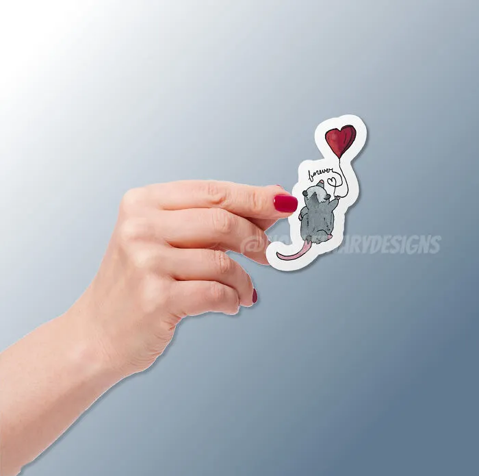 I Made 11 Opossum Drawings And Put Them On Stickers