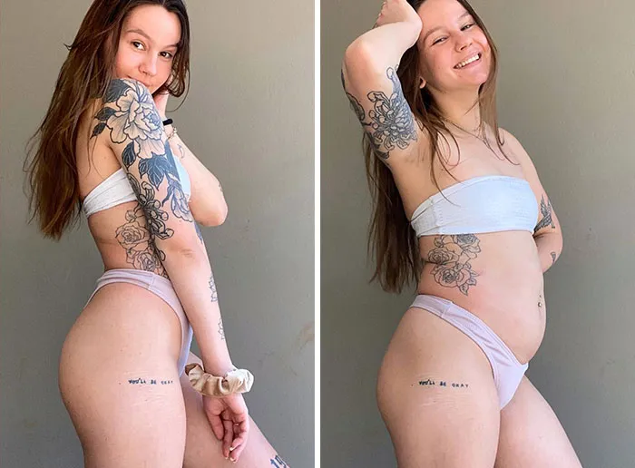 This Woman Goes Viral Online For Reminding People What Real Bodies Look Like By Sharing These 30 Side-By-Side Pictures (New Pics)