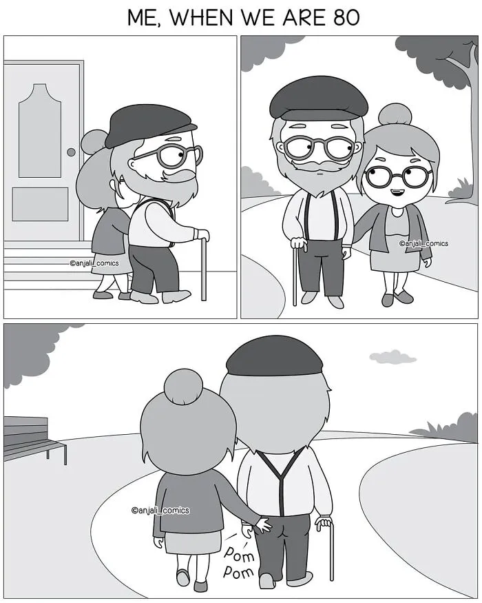 30 Unbearably Cute Couple Comics By Anjali Comics