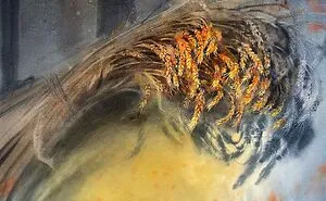 Watercolor, Bunch Of Wheat, 56x76, 2021