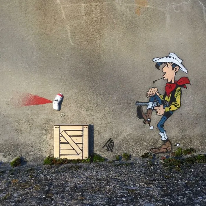 Este artista hace que las calles vuelvan a ser divertidas creando grafitis que interactúan con su entorno (30 nuevas fotos)