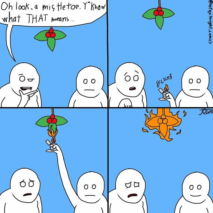30 Of The Best Dark Humor Comics That Have Surprising Endings By 'Not Quite Right'