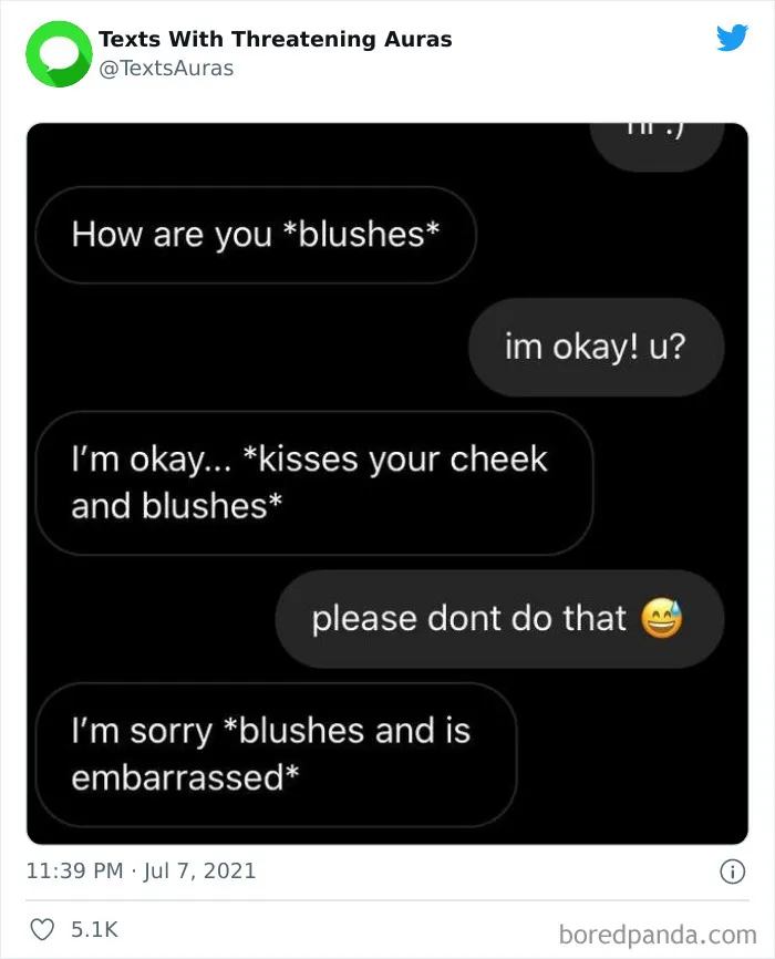 30 "Cursed" Texts With The Most Threatening Auras Shared On This Account