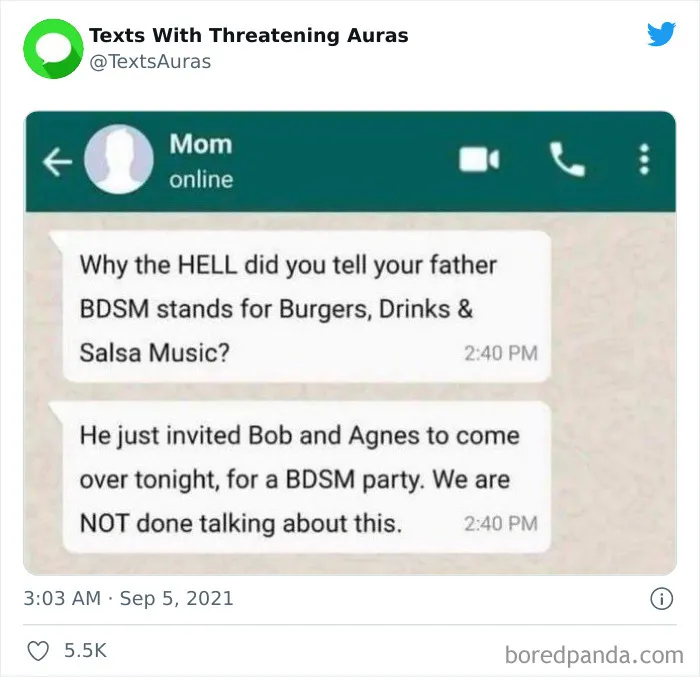 30 "Cursed" Texts With The Most Threatening Auras Shared On This Account