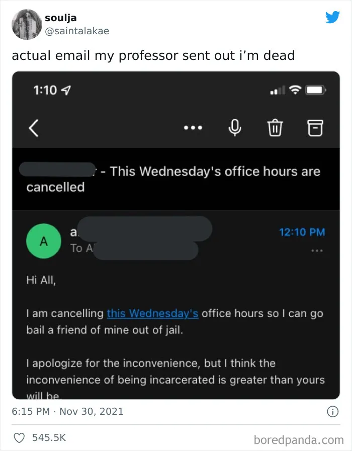 30 Hilarious Times College Students Got The Wildest Emails From Their Professors