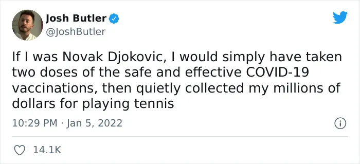 30 Memes And Hilarious Reactions To Novak Djokovic Possibly Getting Deported From Australia After Arriving There Unvaccinated