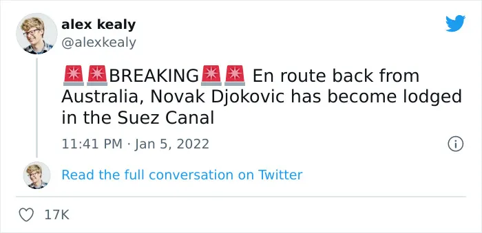 30 Memes And Hilarious Reactions To Novak Djokovic Possibly Getting Deported From Australia After Arriving There Unvaccinated