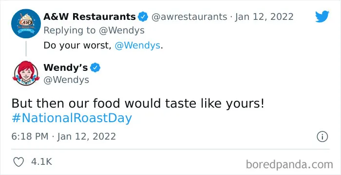 30 Of The Most Spot-On Burns Wendy's Delivered To People And Companies On Their National Roast Day This Year