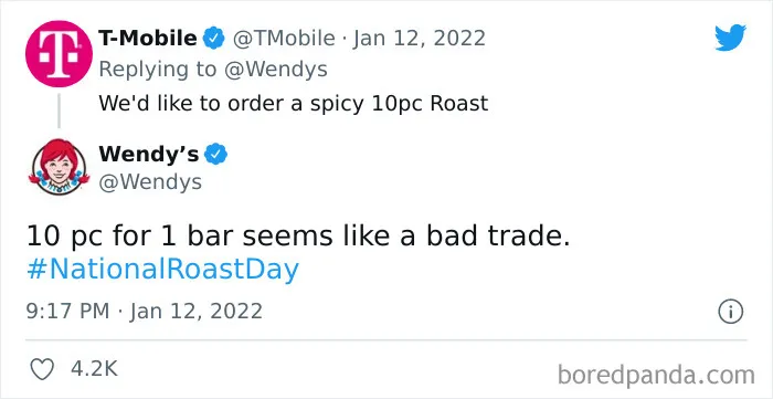 30 Of The Most Spot-On Burns Wendy's Delivered To People And Companies On Their National Roast Day This Year