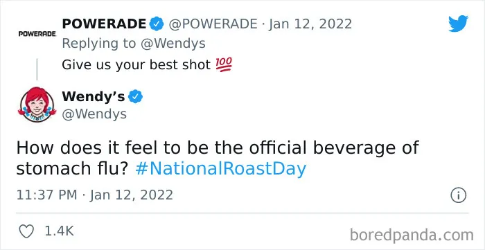 30 Of The Most Spot-On Burns Wendy's Delivered To People And Companies On Their National Roast Day This Year