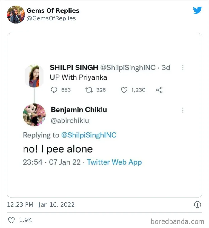 30 Of The Funniest Comebacks Ever Screenshotted, As Shared On This Twitter Account