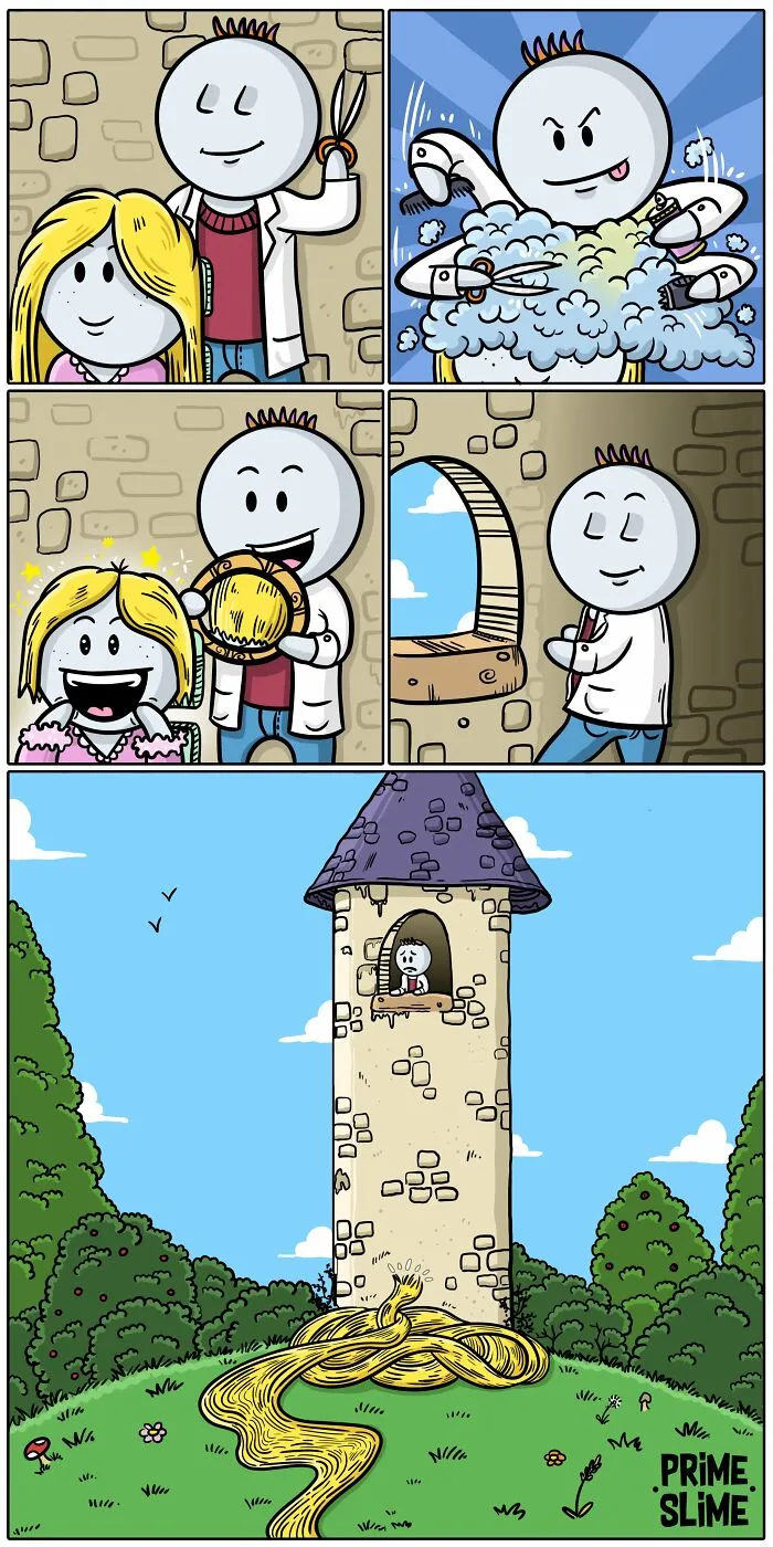 Artist Duo Makes Absurd Comics With Surprising Endings (24 Pics)
