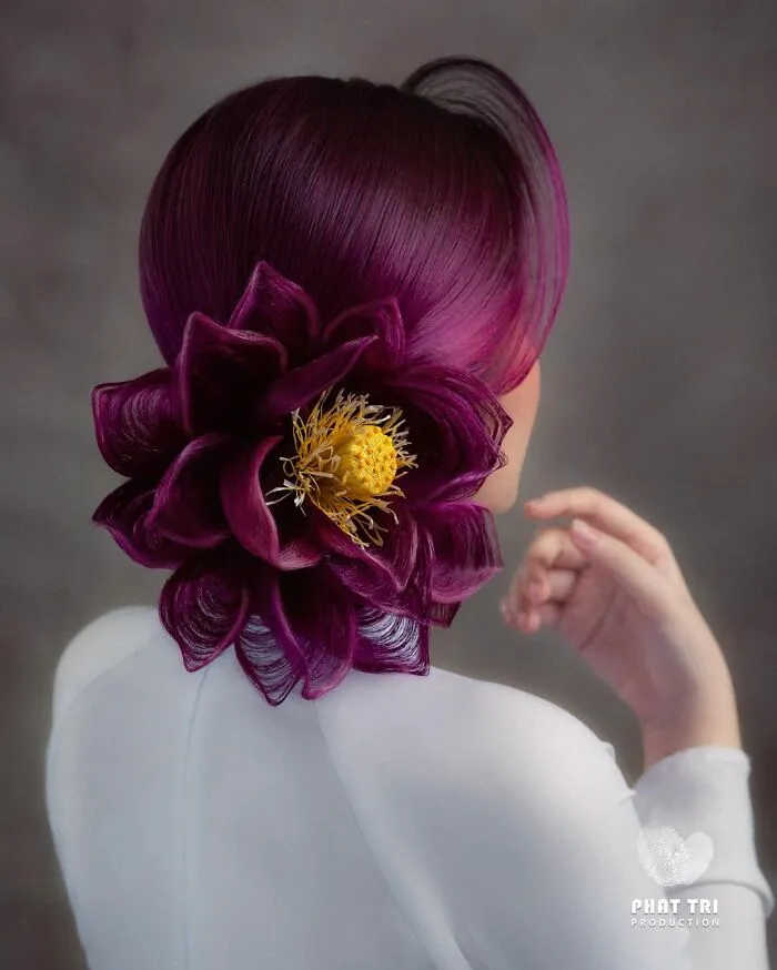 This Vietnamese Hairstylist Creates Intricate Hairstyles That Sometimes Take Up To 2-3 Months To Finish (37 Pics)