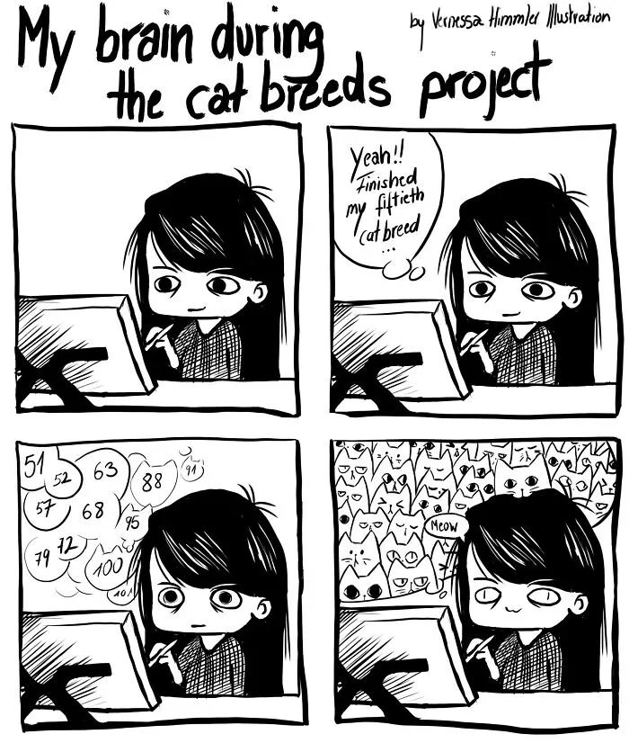 19 New Comics By Vernessa Himmler That Cat Owners Might Find Very Relatable