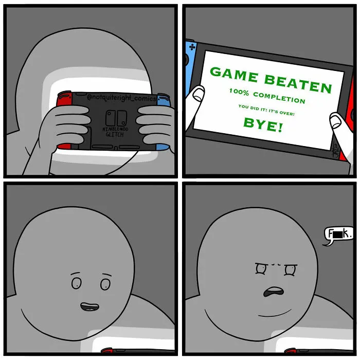30 Of The Best Dark Humor Comics That Have Surprising Endings By 'Not Quite Right'