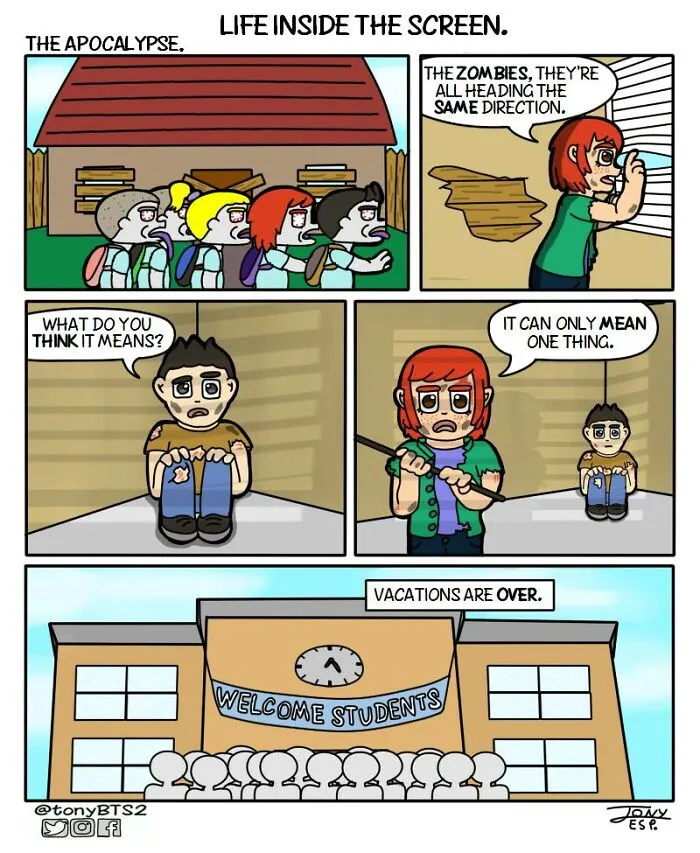 30 New Hilarious Comics With Dark Twisted Endings By Tony Esp