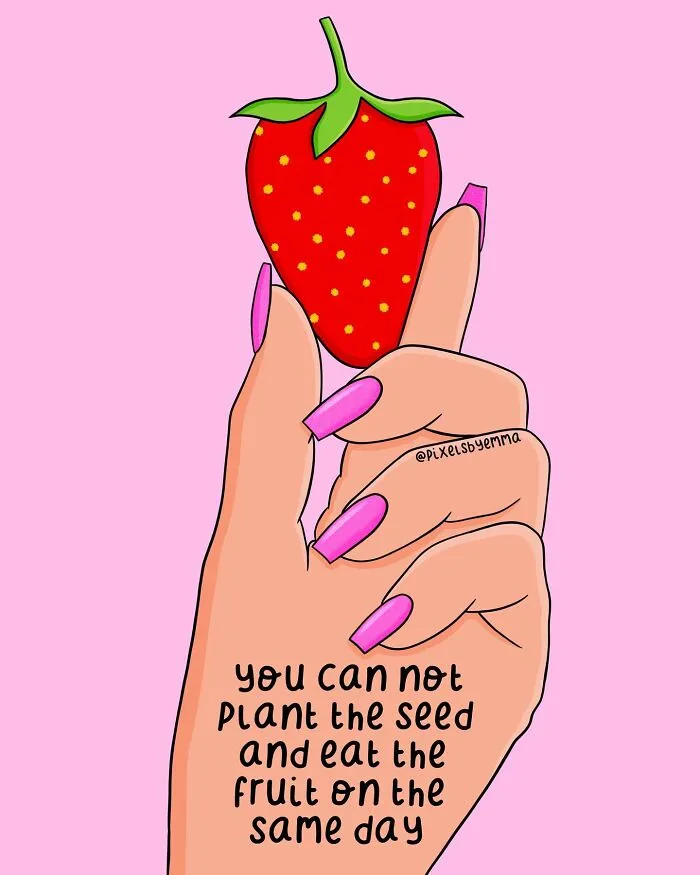 50 Illustrations I Made To Inspire Positive Thoughts And Femininity