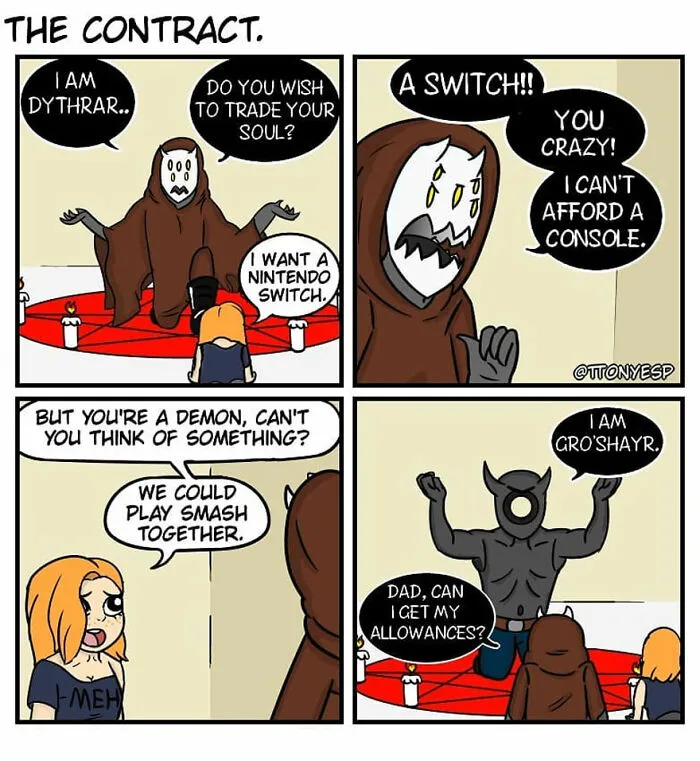 30 New Hilarious Comics With Dark Twisted Endings By Tony Esp