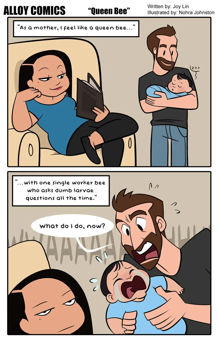I Capture My And My Husband’s Parenting Problems And Joys In 50 Honest Comics