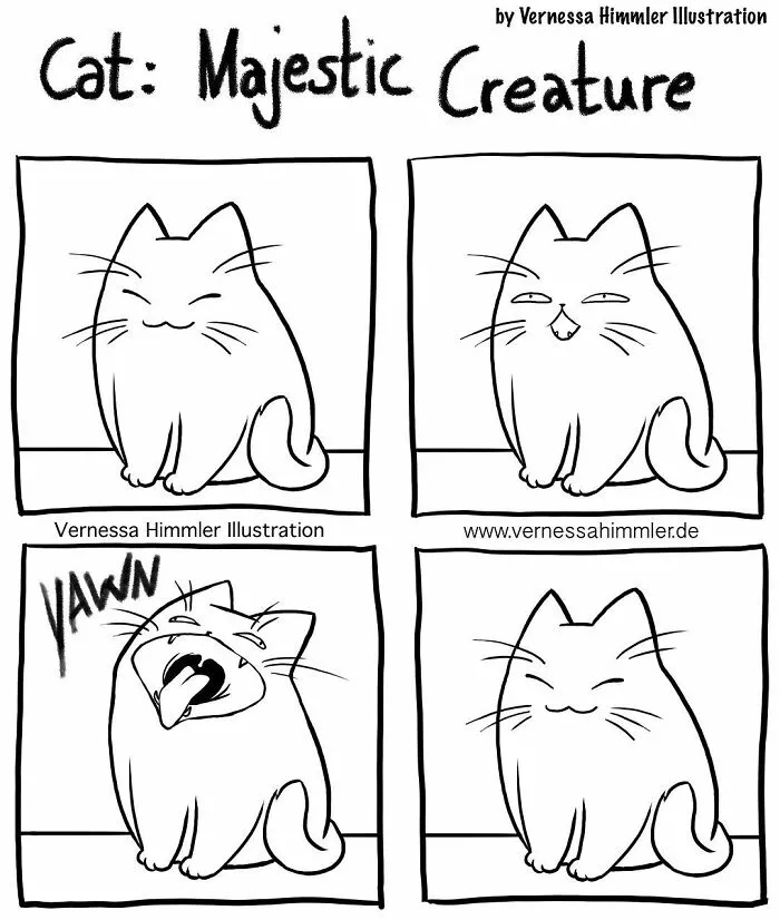 19 New Comics By Vernessa Himmler That Cat Owners Might Find Very Relatable