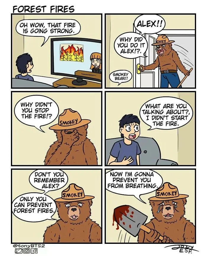 30 New Hilarious Comics With Dark Twisted Endings By Tony Esp