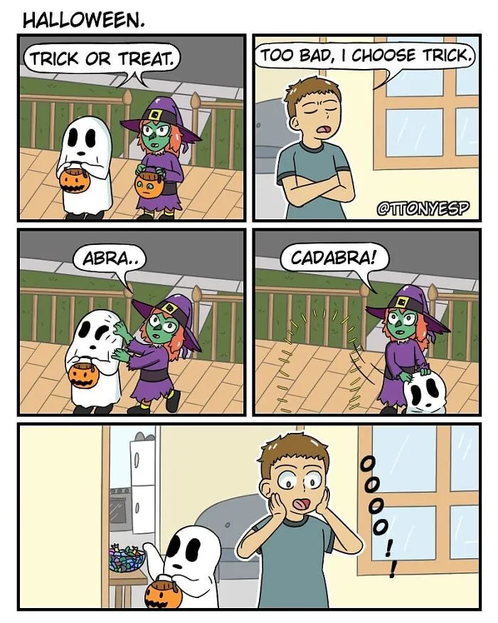30 New Hilarious Comics With Dark Twisted Endings By Tony Esp