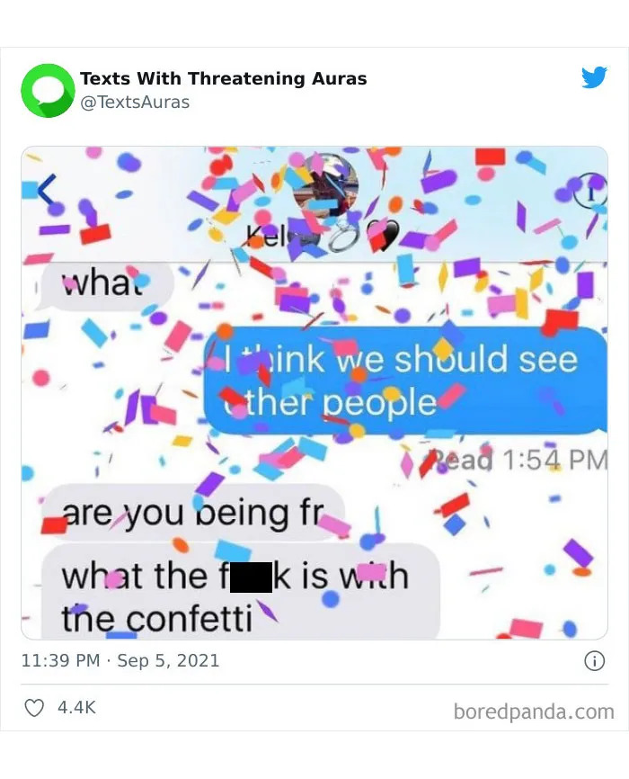 30 "Cursed" Texts With The Most Threatening Auras Shared On This Account