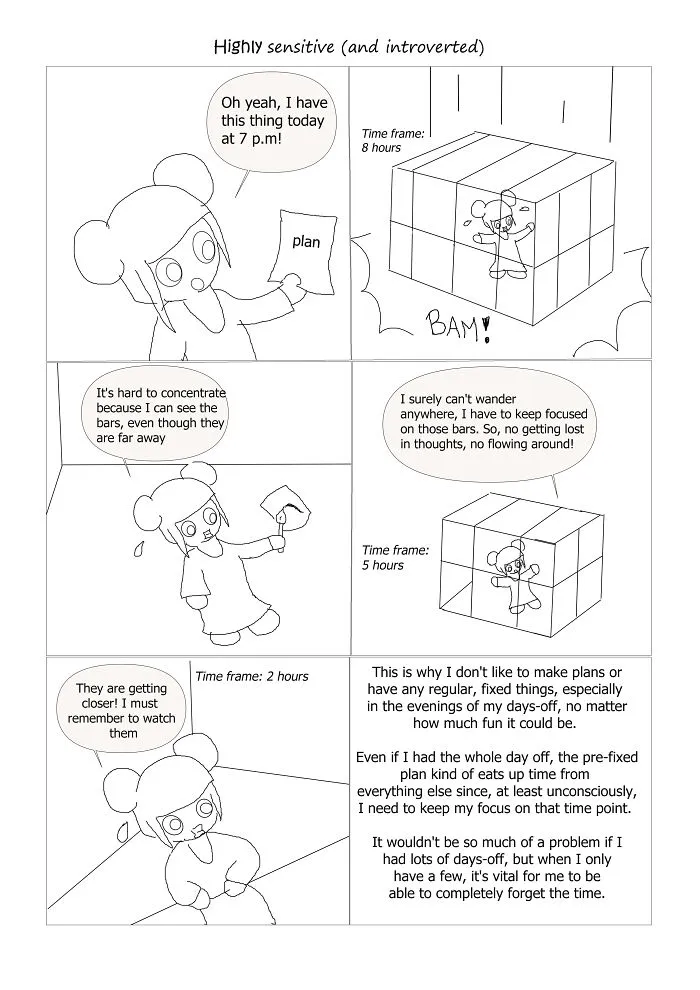 I Created Comics About Being A Highly Sensitive And Introverted Person