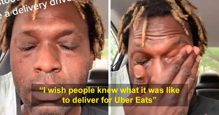 "I Wish People Understood What It's Like": Uber Eats Delivery Man Breaks Down, Shares Behind-The-Scenes Moment From His Car