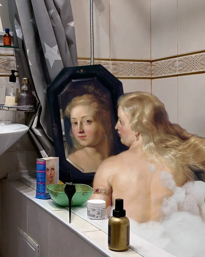 Este artista coloca a personajes de la pintura clásica en la realidad moderna y encajan a la perfección (25 nuevas fotos)