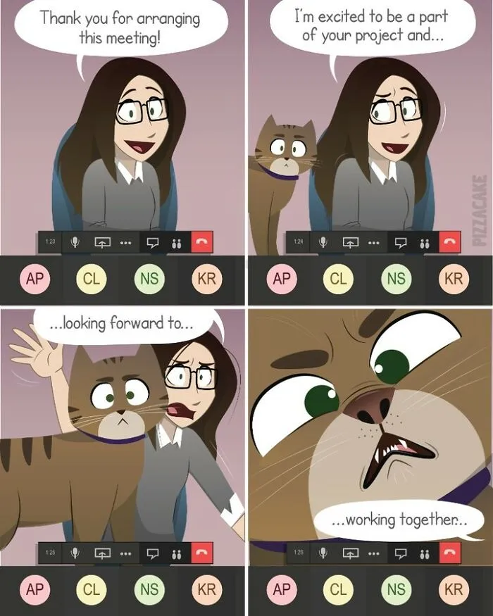 Artist Shares Her Best 40 Comics That Show What Family Life With A Feisty Cat Is Like