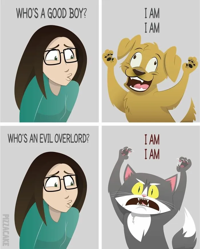Artist Shares Her Best 40 Comics That Show What Family Life With A Feisty Cat Is Like