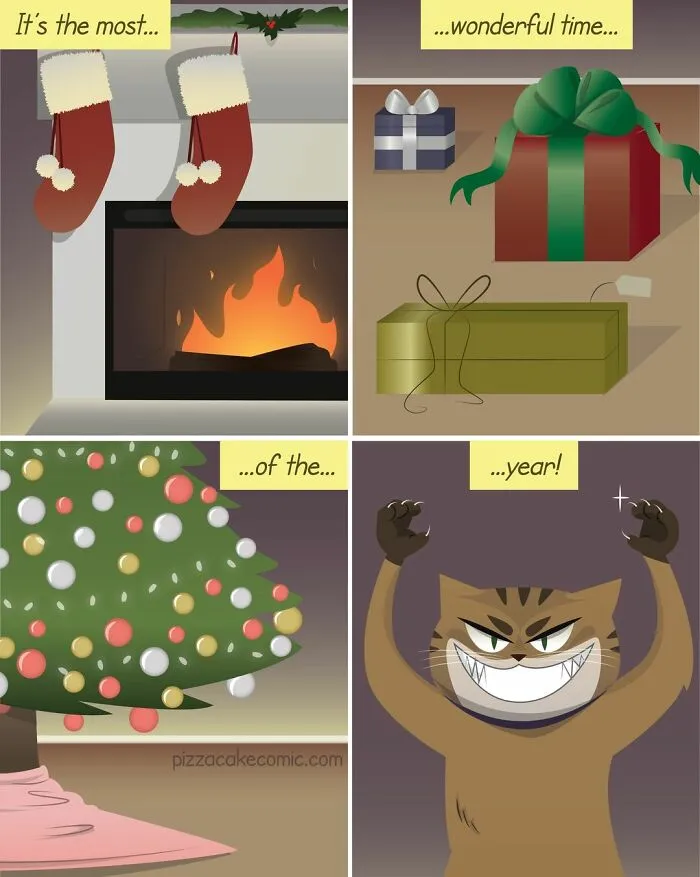 Artist Shares Her Best 40 Comics That Show What Family Life With A Feisty Cat Is Like