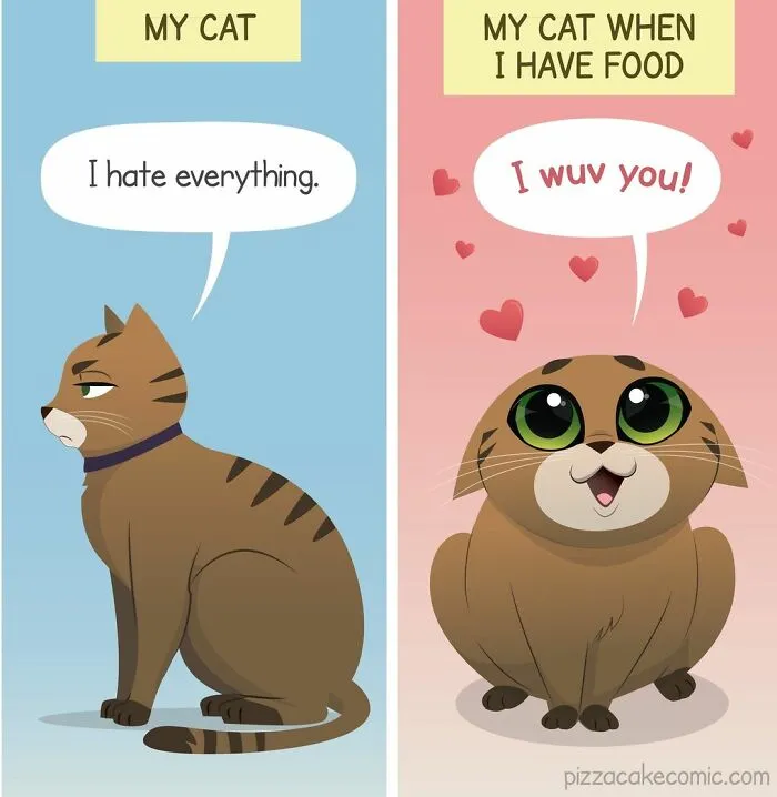 Artist Shares Her Best 40 Comics That Show What Family Life With A Feisty Cat Is Like