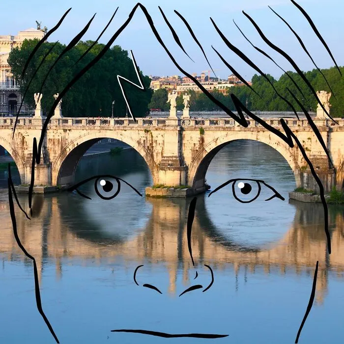 62 Creative Illustrations Drawn On Scenic Photos By Robin Yayla Might Inspire You To See The World From A New Angle